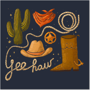 Yeehaw Posters and Art