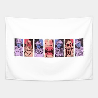 Tron portraits Tapestry
