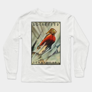 Rocketeer Movie Poster Shirt - Art Deco Long Sleeve T-Shirt