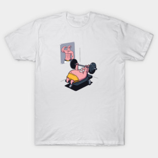 Patrick Star Working Out Majin Buu DBZ T-Shirt T-Shirt