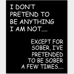 Sober W/B Posters and Art