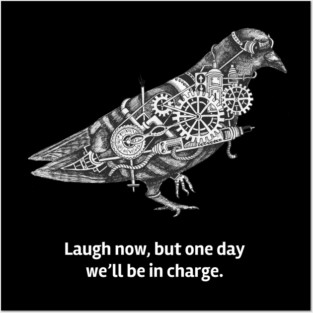 Steampunk Pigeon tattoo design Posters and Art