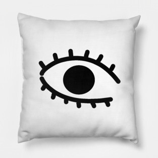 Big black eye Pillow