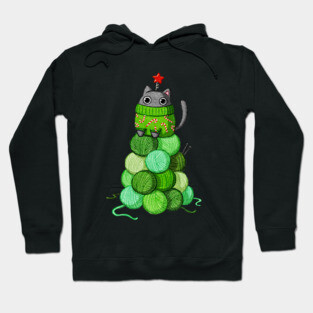 Cat Christmas Tree Hoodie