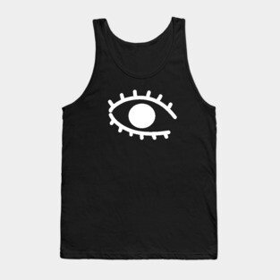 Big white eye Tank Top