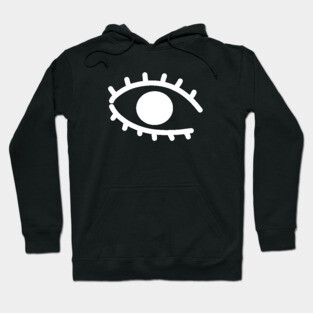 Big white eye Hoodie