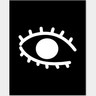 Big white eye Posters and Art