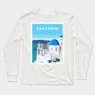 Santorini, Greece Long Sleeve T-Shirt