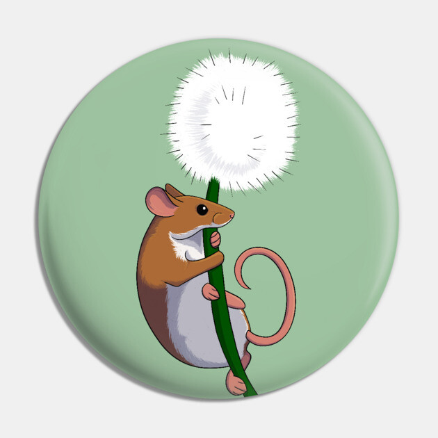 Harvest Mouse Pin by DeguArts