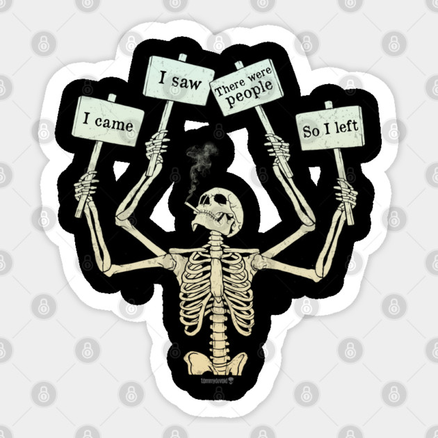 Byeeeee Sticker by Tommy Devoid