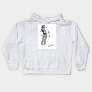 Joe Cocker Original Hand Drawn Ink Artwork Kids Hoodie