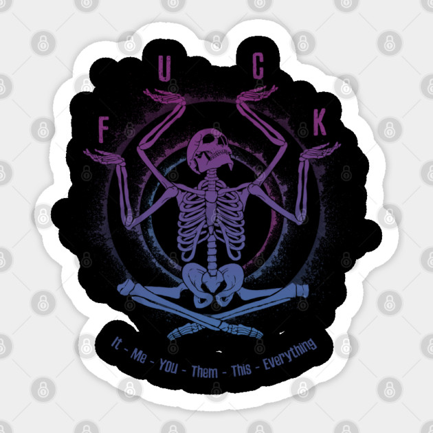 Leave No Stone Unturned Sticker by Tommy Devoid