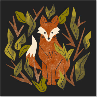 Shy Woodland Fox Posters and Art