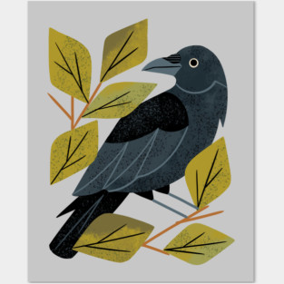 Perching Raven Posters and Art