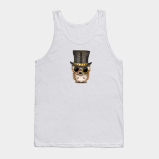 Steampunk Baby Hedgehog Tank Top