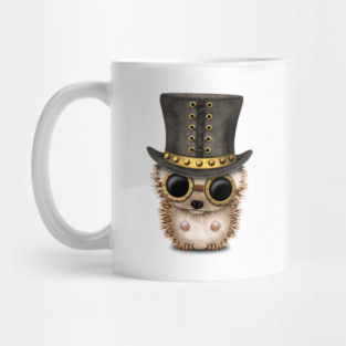 Steampunk Baby Hedgehog Mug