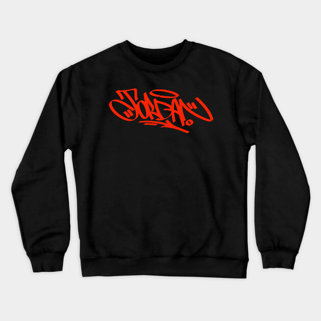 Jordan Graffiti Tag Crewneck Sweatshirt by DOSER