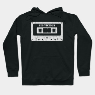 Sid Vicious - Vintage Cassette White Hoodie