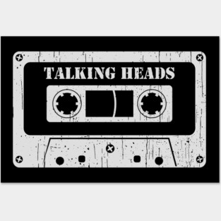 Talking Heads - Vintage Cassette White Posters and Art
