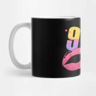 90s Babe Retro Groovy Design Mug