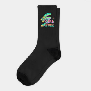 Retro Girl Power 80s Gift Socks