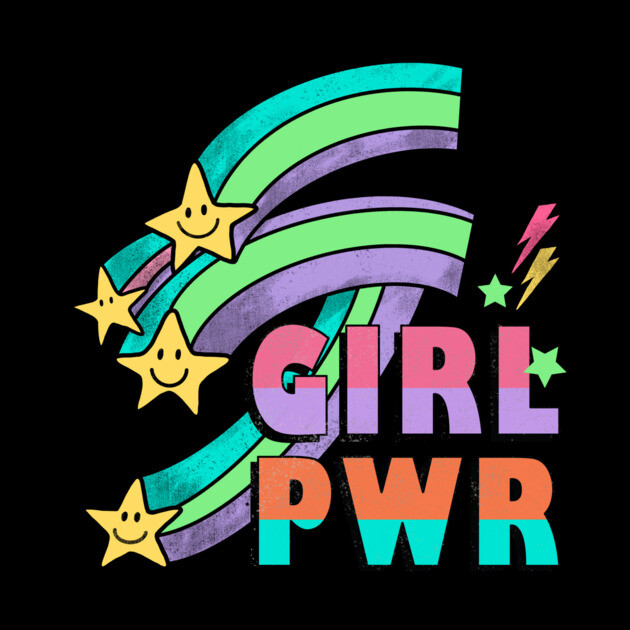 Retro Girl Power 80s Gift by The WYLD Tribe