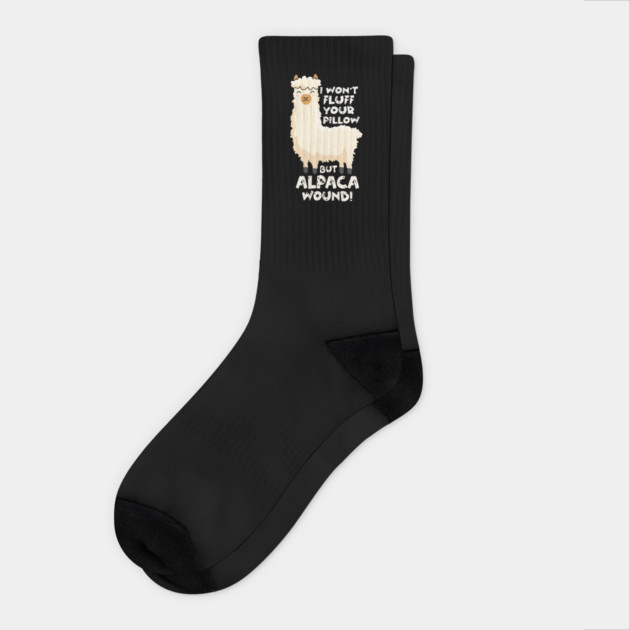 Nurse EMT Alpaca Wound Socks by The WYLD Tribe