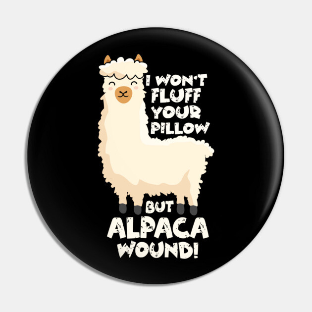 Nurse EMT Alpaca Wound Pin by The WYLD Tribe