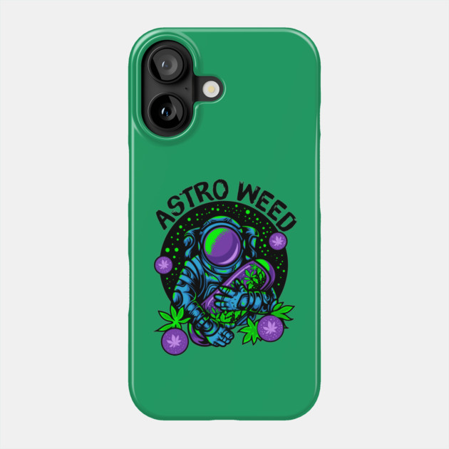 Astronaut Weed Outerspace Phone Case by The WYLD Tribe