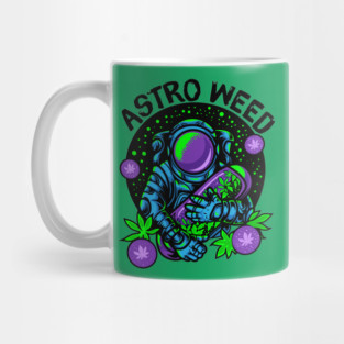 Astronaut Weed Outerspace Mug