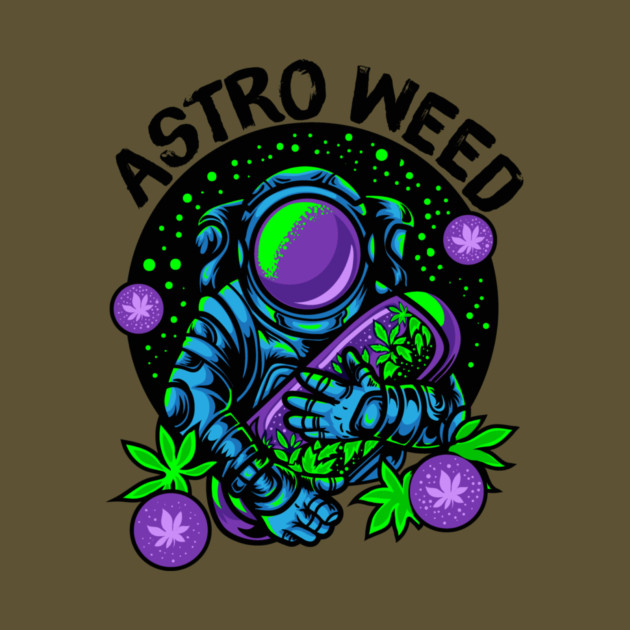 Astronaut Weed Outerspace by The WYLD Tribe