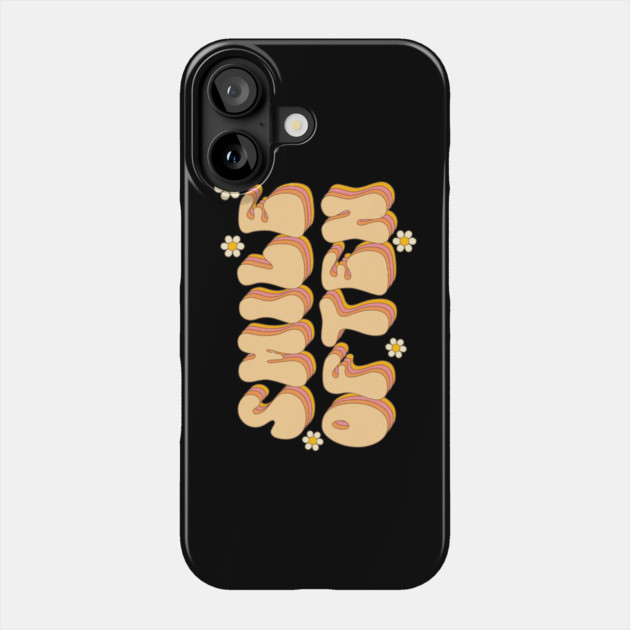 Smile Often Retro Groovy Design Phone Case by The WYLD Tribe