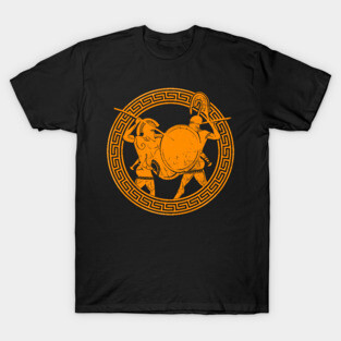 Old greek amphora warriors T-Shirt