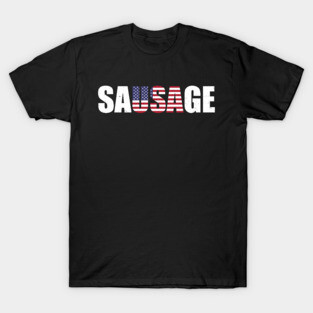 USA American Sausage Funny T-Shirt