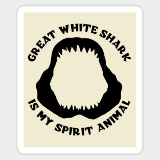 Great White Shark Is My Spirit Animal Sticker