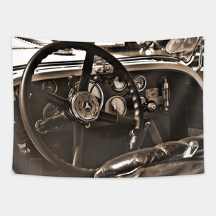 Cars Of Yesterday 3 Tapestry