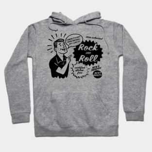 Rock and Roll - dark on light Hoodie