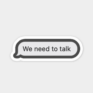 We Need To Talk SMS Text Scary Halloween Sticker