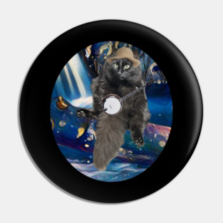 Banjo Alvin Cat Pin