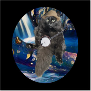 Banjo Alvin Cat Posters and Art