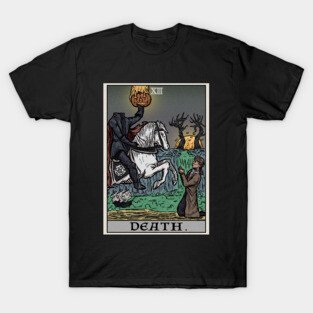 Death Tarot Card The Legend of Sleepy Hollow Headless Horseman T-Shirt