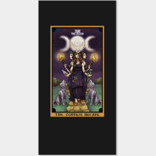 The Goddess Hecate in The Moon Tarot Card Posters and Art