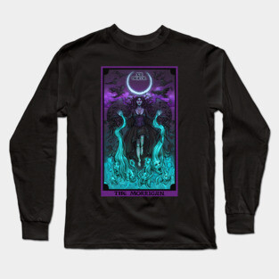 The Morrigan Death Tarot Card Long Sleeve T-Shirt