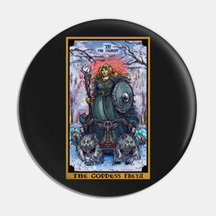 The Goddess Freya The Chariot Tarot Card Pin