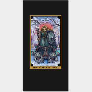 The Goddess Freya The Chariot Tarot Card Posters and Art