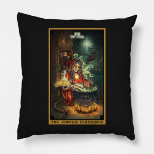 The Goddess Cerridwen The Star Tarot Card Pillow