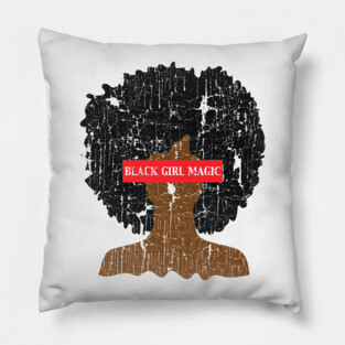 Black Girl Magic Afro Pillow