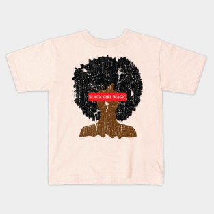 Black Girl Magic Afro Kids T-Shirt