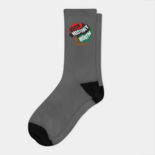 Black History Month Afro Socks