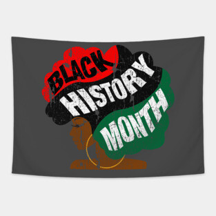 Black History Month Afro Tapestry